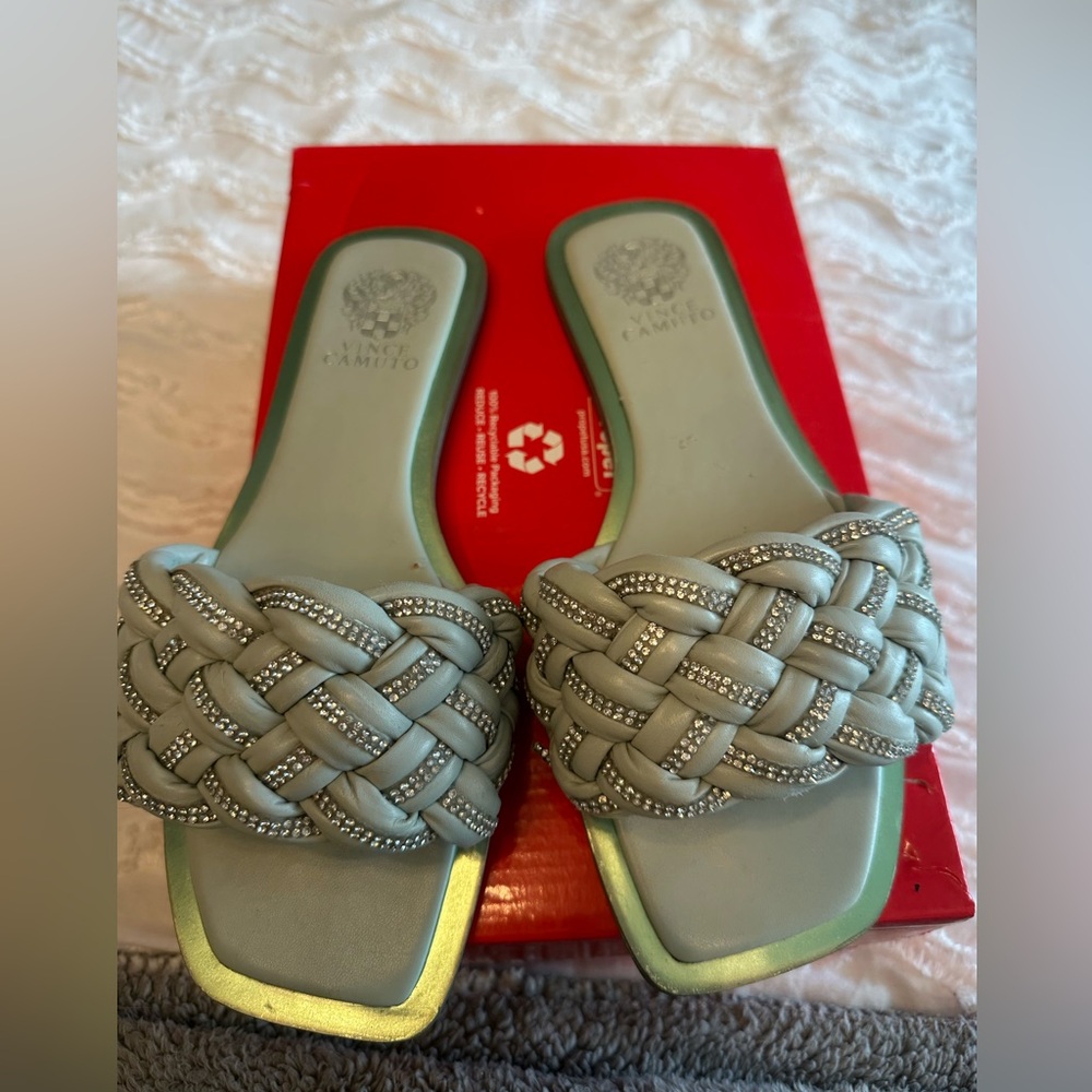 Vince Camuto Women's Braided Sandals - Sea Foam Green